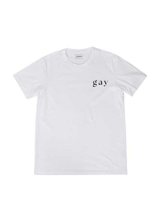 Gay Short Sleeve T- White