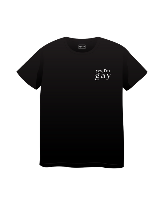 Yes, I’m Gay Short Sleeve T- Black